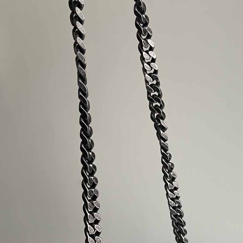 YSL Saint Laurent College 學院包/鏈條包（黑色/銀釦）-25