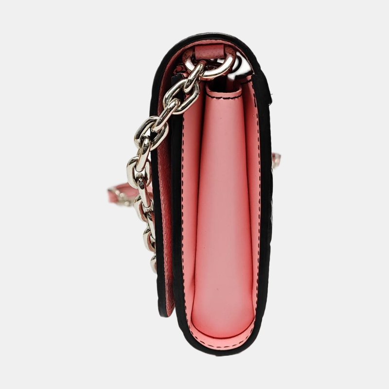 LOUIS VUITTON TWIST粉色EPI牛皮印花單肩包斜挎包銀色五金-2