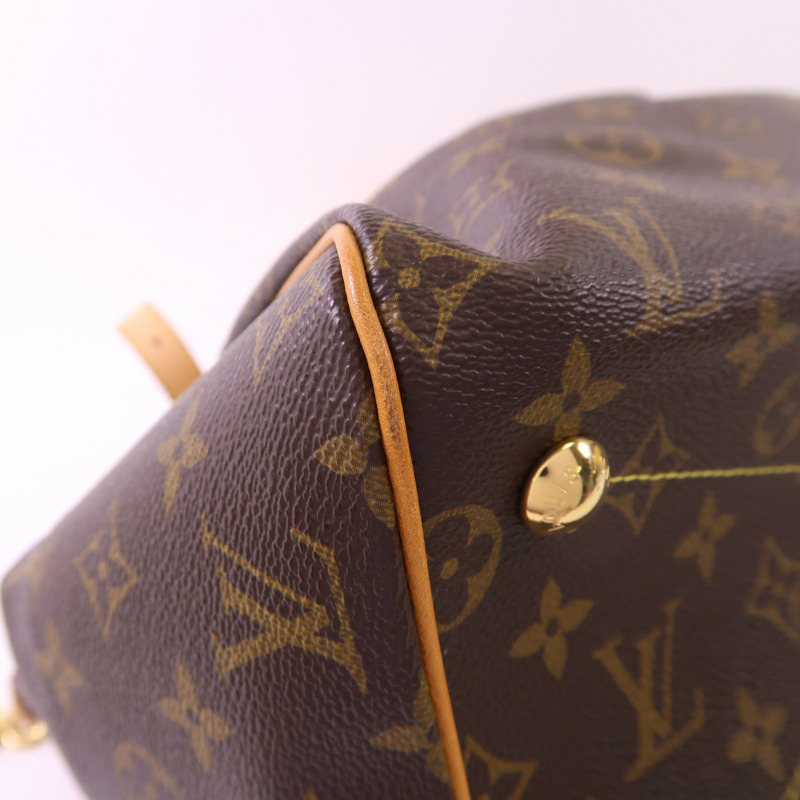 LOUIS VUITTON Monogram Tivoli GM金扣肩背袋-9