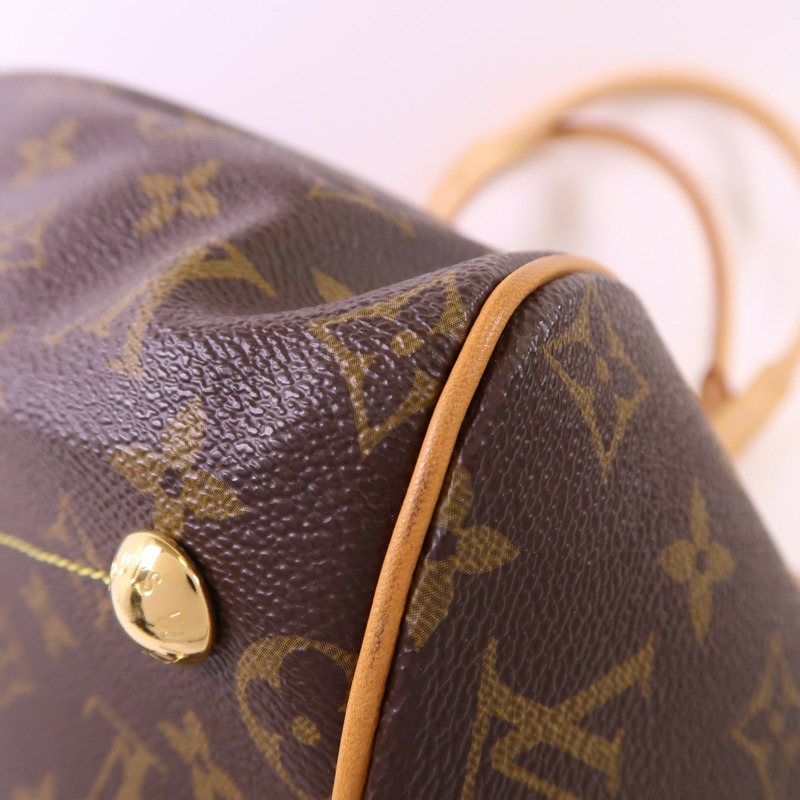 LOUIS VUITTON Monogram Tivoli GM金扣肩背袋-10