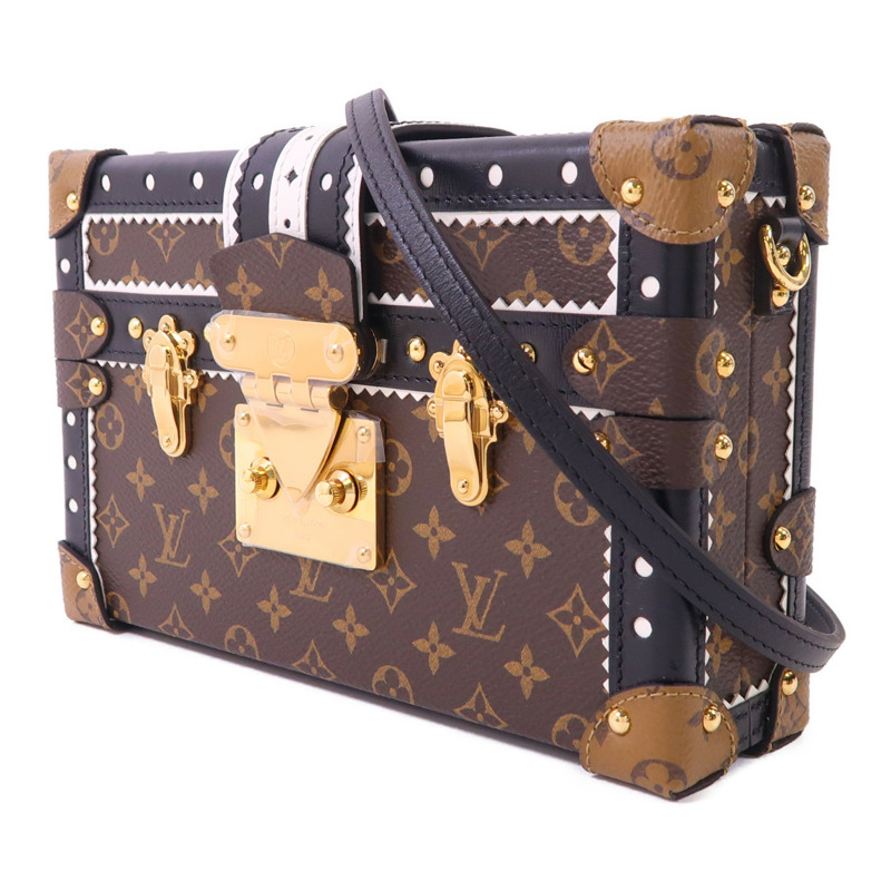 LOUIS VUITTON Monogram Petite Malle Shoulder Bag金扣肩背袋-2