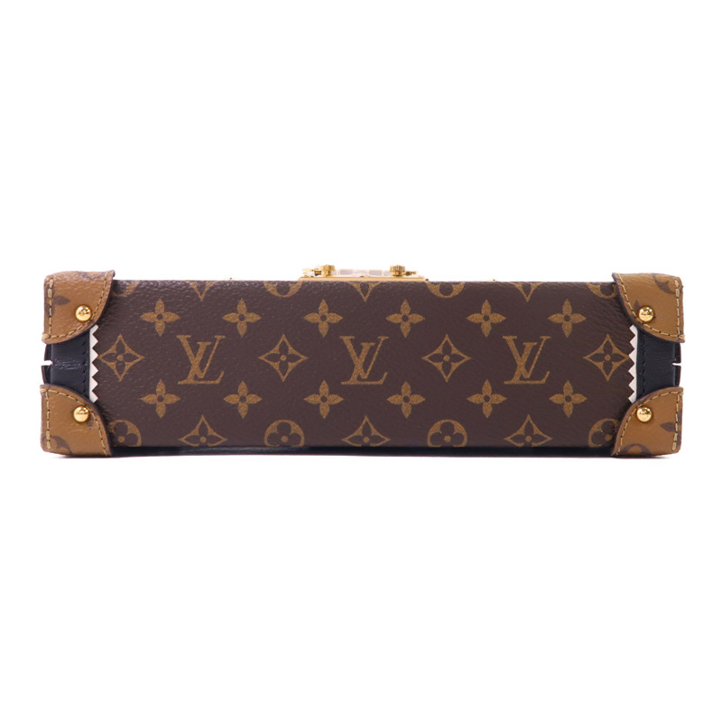 LOUIS VUITTON Monogram Petite Malle Shoulder Bag金扣肩背袋-3