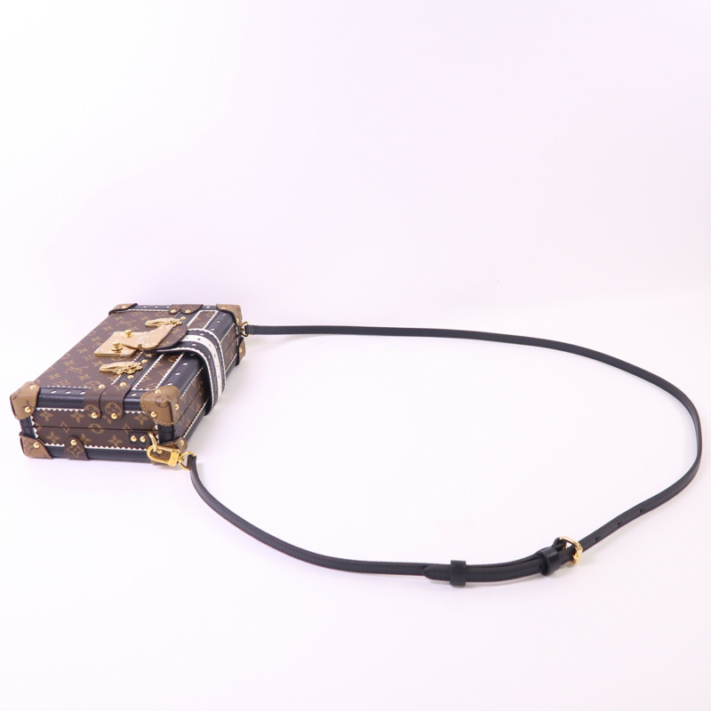 LOUIS VUITTON Monogram Petite Malle Shoulder Bag金扣肩背袋-7