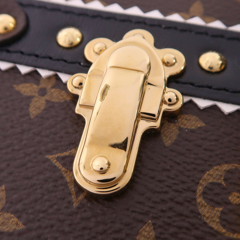 LOUIS VUITTON Monogram Petite Malle Shoulder Bag金扣肩背袋-15