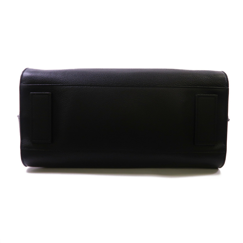 YVES SAINT LAURENT 牛皮皮革Shoulder Tote銀扣肩背袋/手挽袋-3