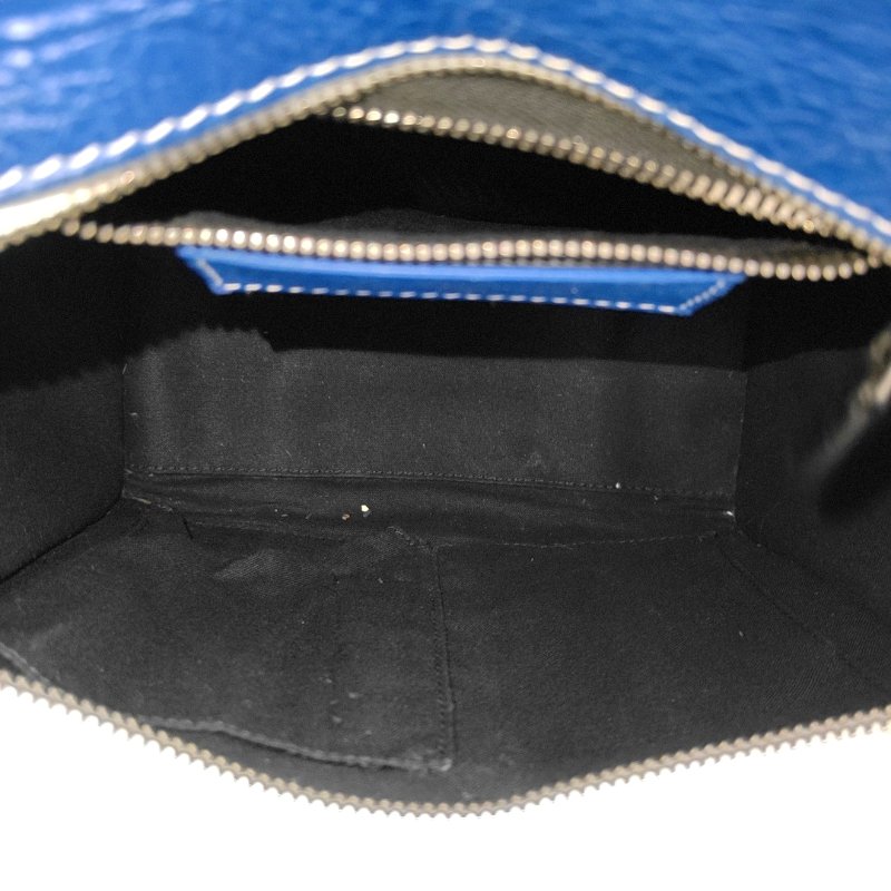 BALENCIAGA Bazar XS黑色羊皮單肩包斜挎包手提包銀色五金可拆卸肩帶-6