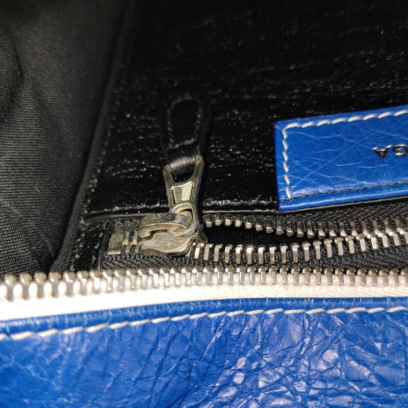 BALENCIAGA Bazar XS黑色羊皮單肩包斜挎包手提包銀色五金可拆卸肩帶-15
