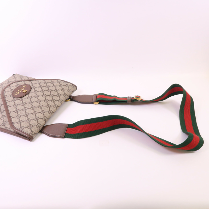 GUCCI 塗層帆布Neo Vintage GG Messenger金扣肩背袋-7