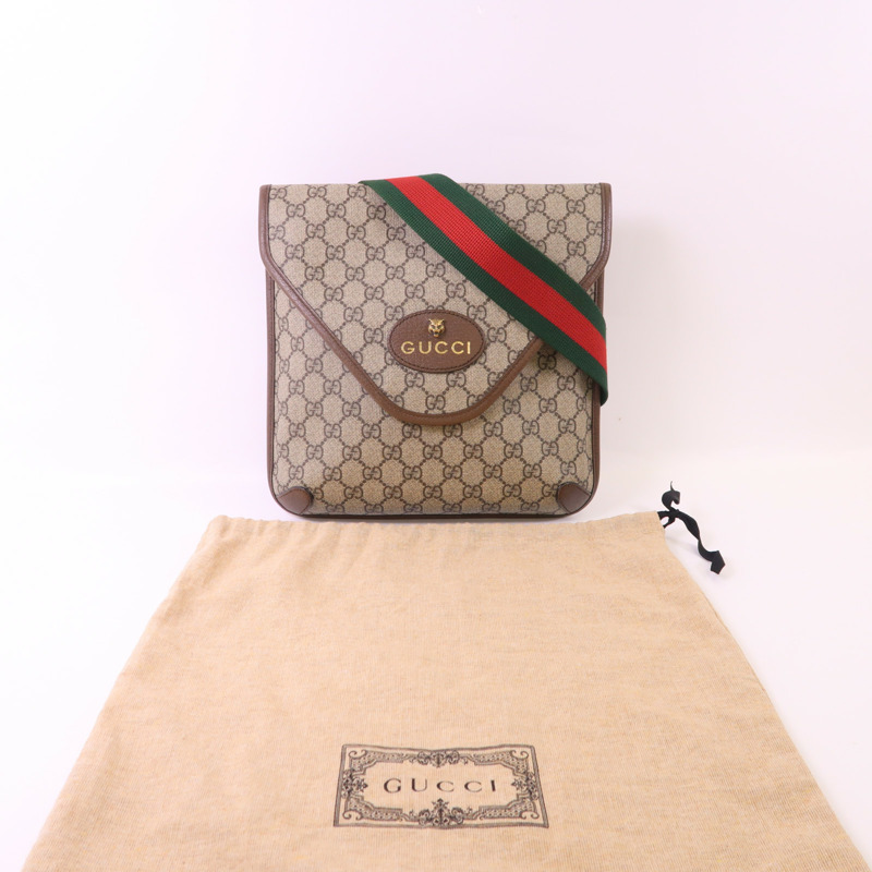 GUCCI 塗層帆布Neo Vintage GG Messenger金扣肩背袋-8