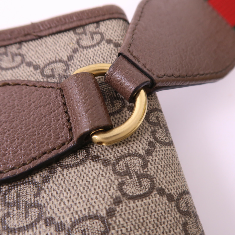 GUCCI 塗層帆布Neo Vintage GG Messenger金扣肩背袋-16