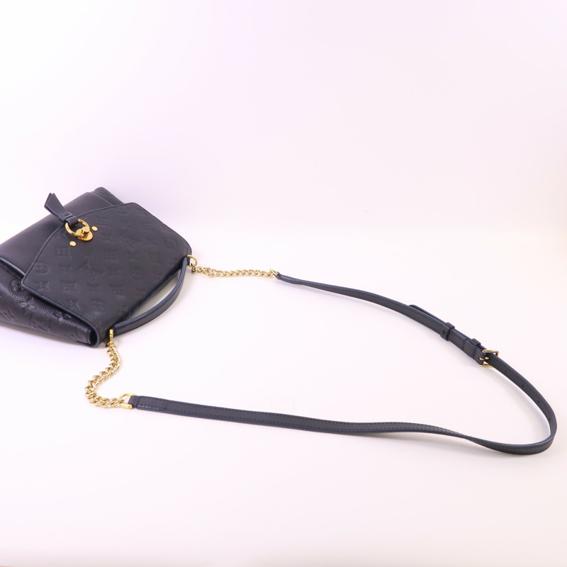 LOUIS VUITTON Monogram Empreinte Blanche BB金扣手挽肩背兩用袋-7