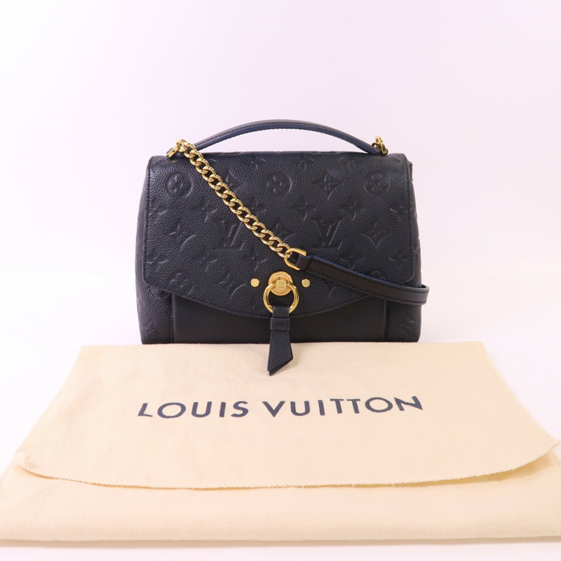 LOUIS VUITTON Monogram Empreinte Blanche BB金扣手挽肩背兩用袋-8