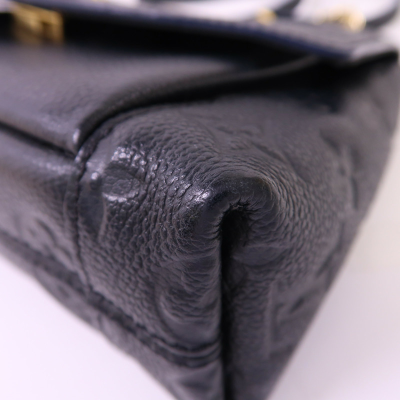 LOUIS VUITTON Monogram Empreinte Blanche BB金扣手挽肩背兩用袋-9