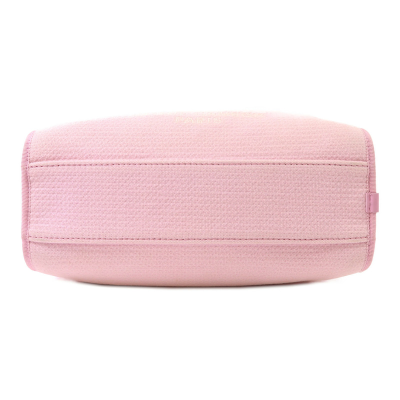 CHANEL 帆布Deauville Bowling Bag銀扣手挽肩背兩用袋-3