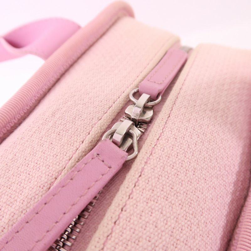 CHANEL 帆布Deauville Bowling Bag銀扣手挽肩背兩用袋-15