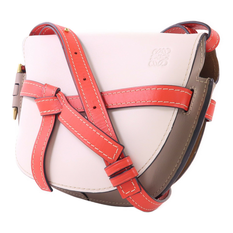 LOEWE 牛皮皮革Gate Small金扣肩背袋-2