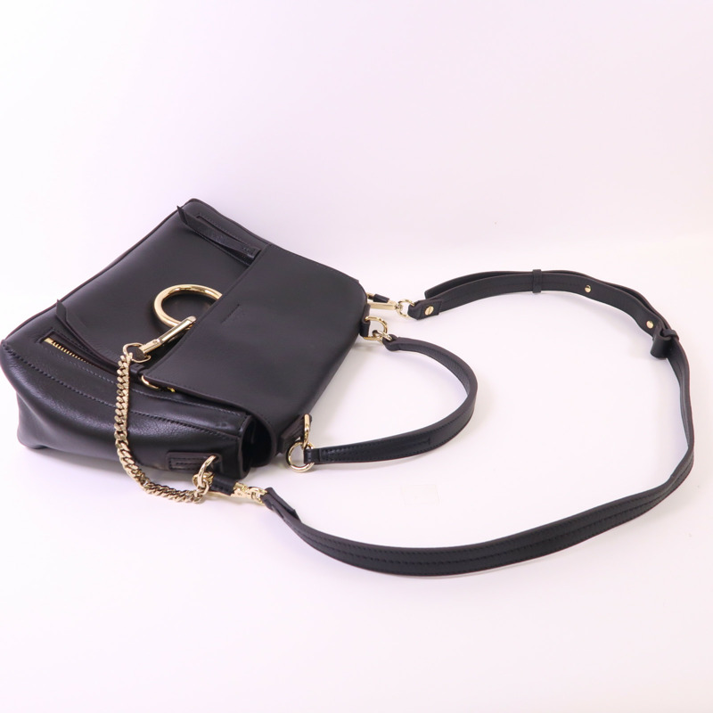 Chloe 牛皮皮革Faye Day金扣手挽肩背兩用袋-10