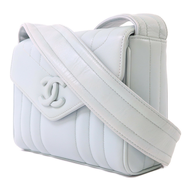 CHANEL 羊皮皮革Shoulder Bag金扣肩背袋-2