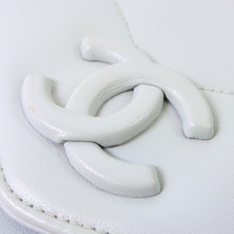 CHANEL 羊皮皮革Shoulder Bag金扣肩背袋-10