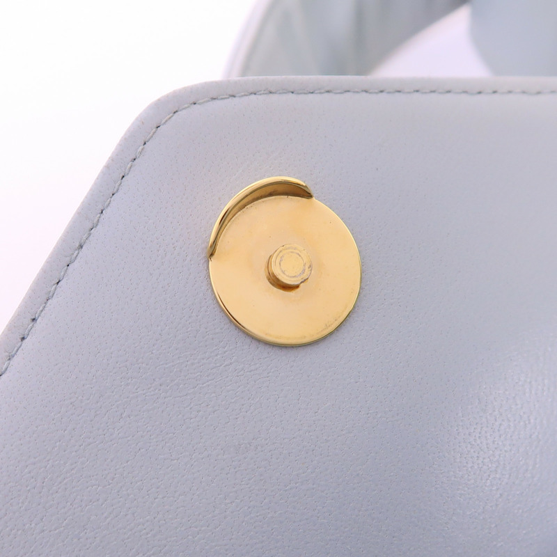 CHANEL 羊皮皮革Shoulder Bag金扣肩背袋-16