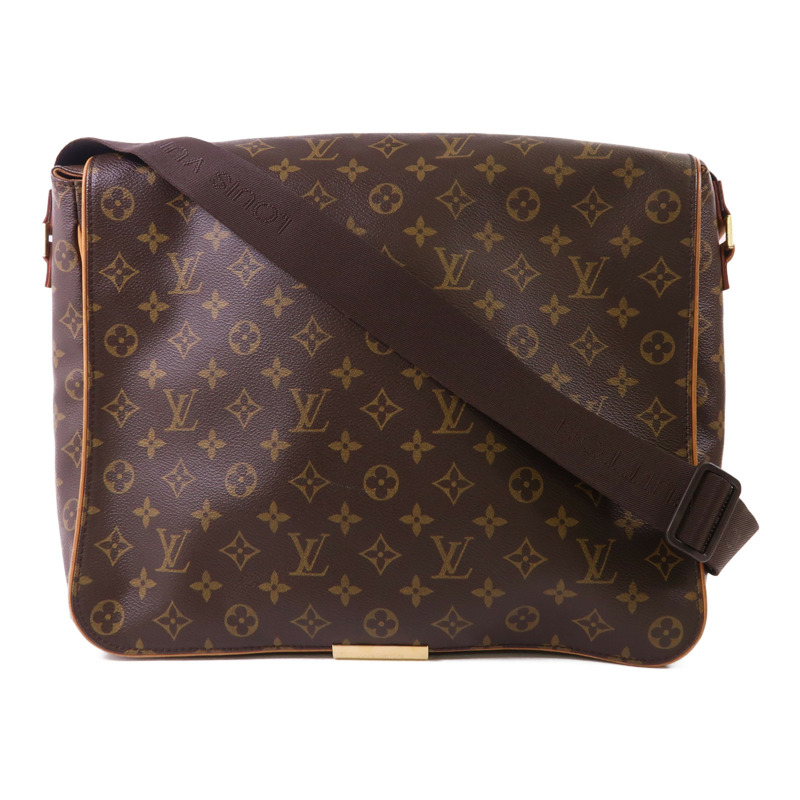 LOUIS VUITTON Monogram Abbesses金扣肩背袋棕色-0