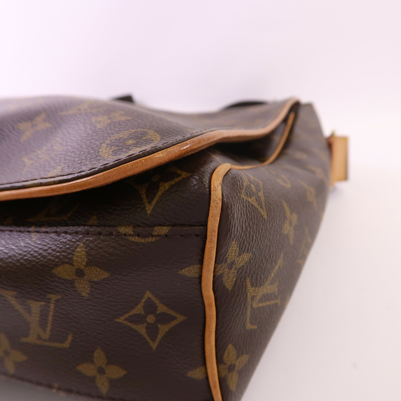 LOUIS VUITTON Monogram Abbesses金扣肩背袋棕色-9