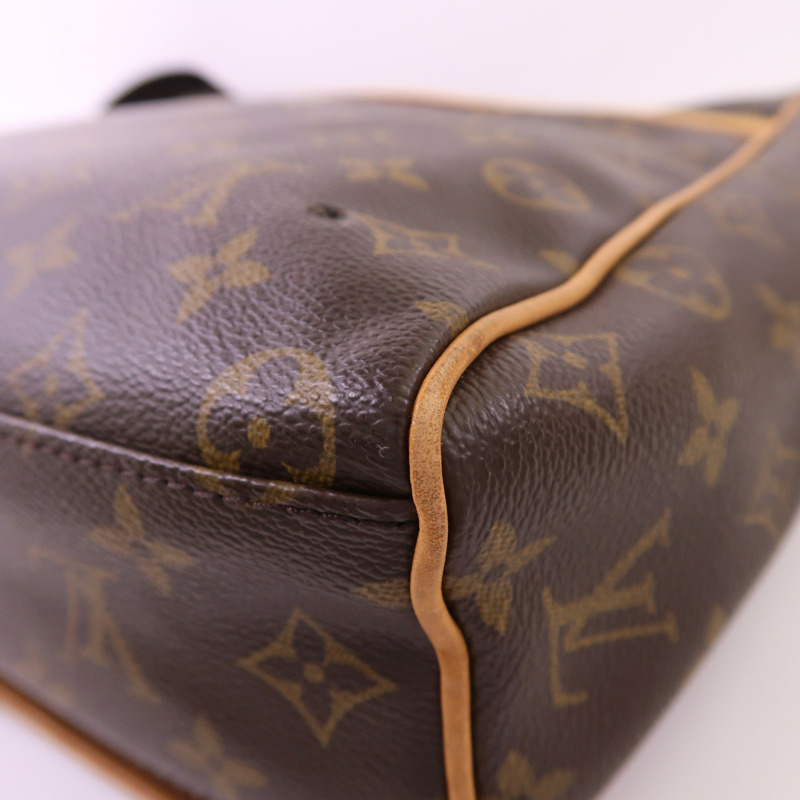 LOUIS VUITTON Monogram Abbesses金扣肩背袋棕色-11