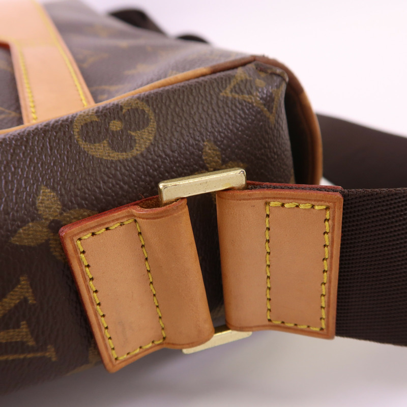 LOUIS VUITTON Monogram Abbesses金扣肩背袋棕色-17