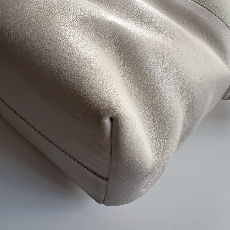 TODS 白色皮革手提肩背包(出清賣!!!!)-5