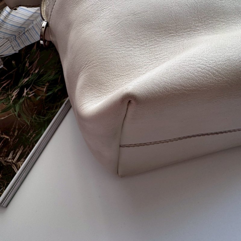 TODS 白色皮革手提肩背包(出清賣!!!!)-6