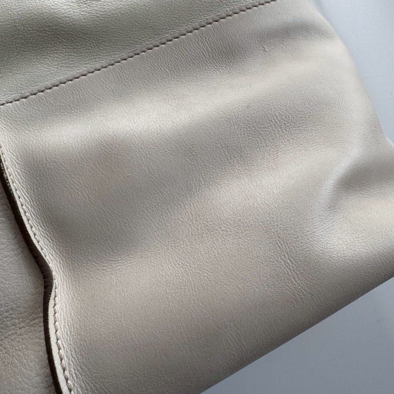 TODS 白色皮革手提肩背包(出清賣!!!!)-7