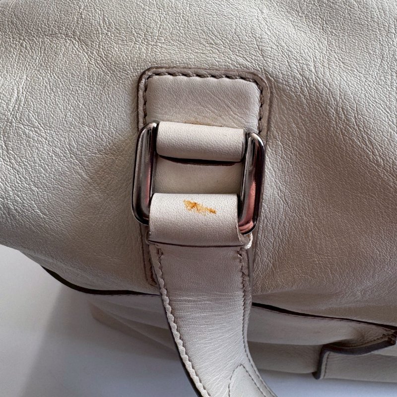 TODS 白色皮革手提肩背包(出清賣!!!!)-24