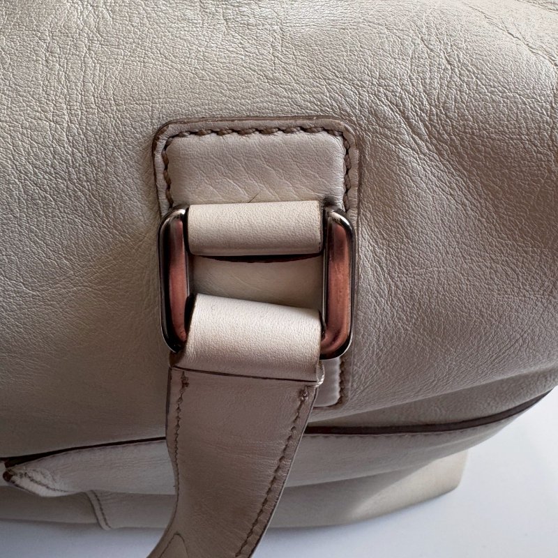 TODS 白色皮革手提肩背包(出清賣!!!!)-25