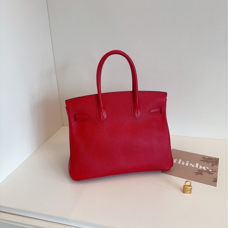 【98新🆕】Hermes Q5紅金扣 鉑金包 bk birkin30 Epsom皮 X刻 手提包-1