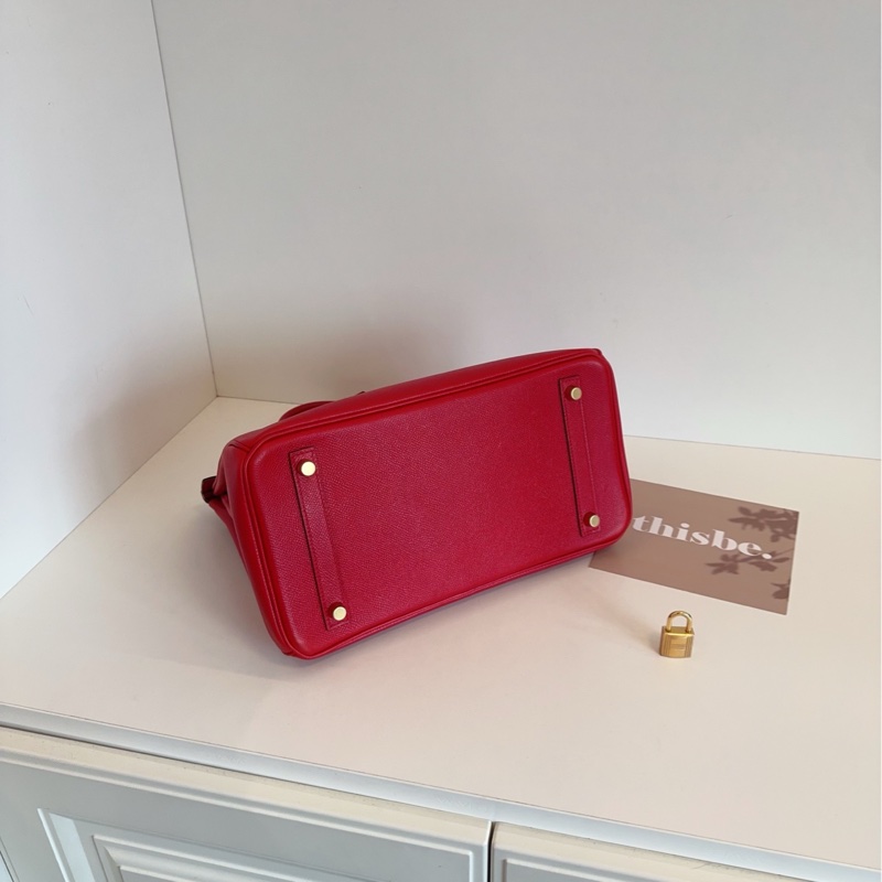 【98新🆕】Hermes Q5紅金扣 鉑金包 bk birkin30 Epsom皮 X刻 手提包-3