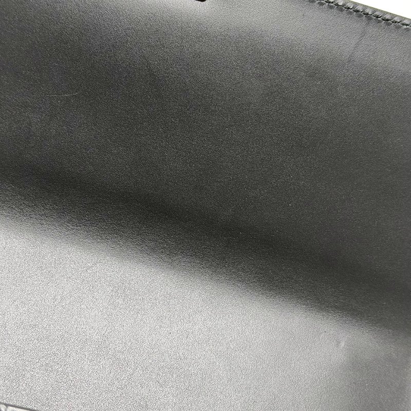 GUCCI Padlock 中號黑色牛皮老花壓紋單肩包斜挎包手提包金色五金-11