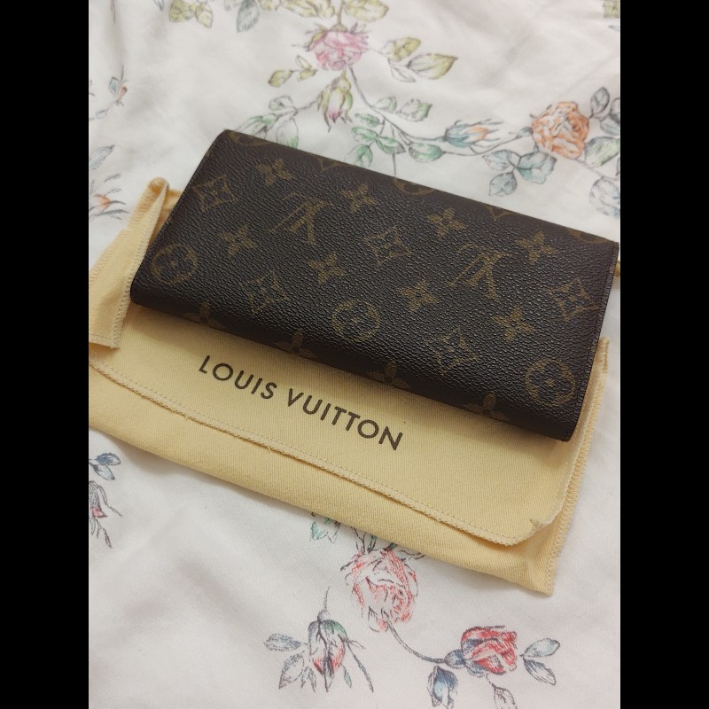 LOUIS VUITTON 老花發財長夾(二手)-1