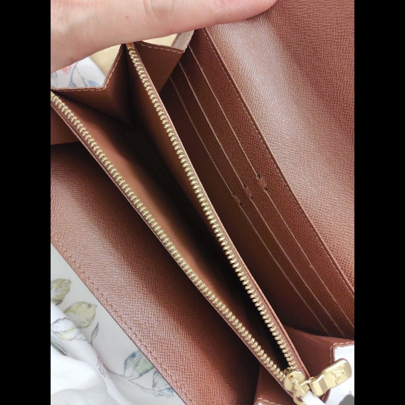 LOUIS VUITTON 老花發財長夾(二手)-9