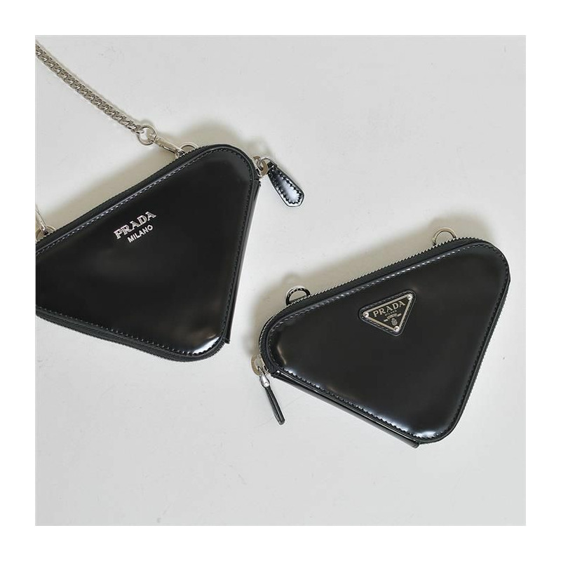 PRADA 1NR015 ZO6 三角形迷你手拿包和單肩包-5