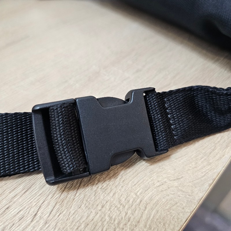 [福利出清😘] Balenciaga黑色帆布Explore黑釦胸口腰包-7