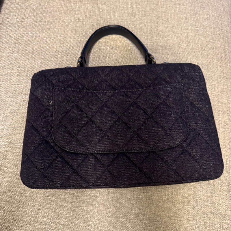 👜 Chanel 香奈兒 Trendy CC 中號 牛仔藍菱格包 ✨ 銀扣・28cm・可手提 / 肩背 / 斜背-5