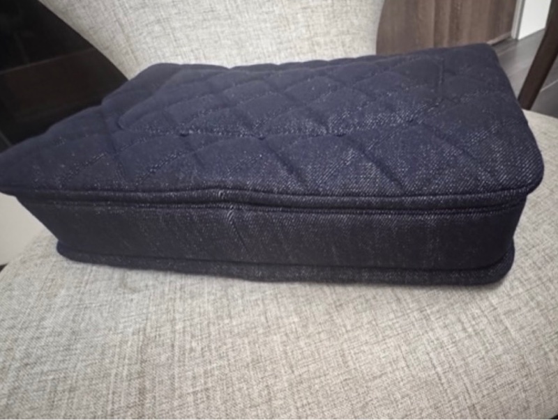 👜 Chanel 香奈兒 Trendy CC 中號 牛仔藍菱格包 ✨ 銀扣・28cm・可手提 / 肩背 / 斜背-6