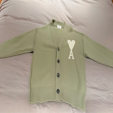 AMI PARIS 羊毛開襟外套