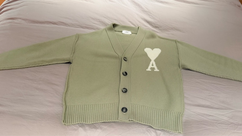 AMI PARIS 羊毛開襟外套-0