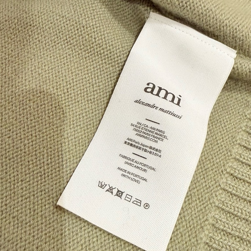 AMI PARIS 羊毛開襟外套-9