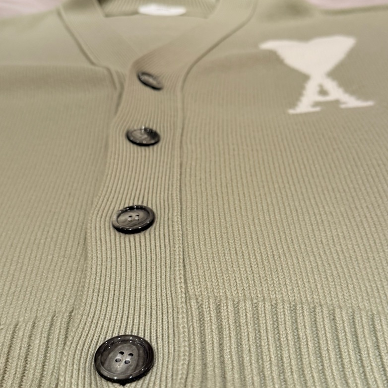 AMI PARIS 羊毛開襟外套-11