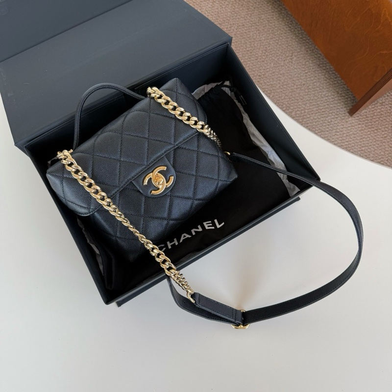 Chanel黑金翻蓋牛奶盒子-0