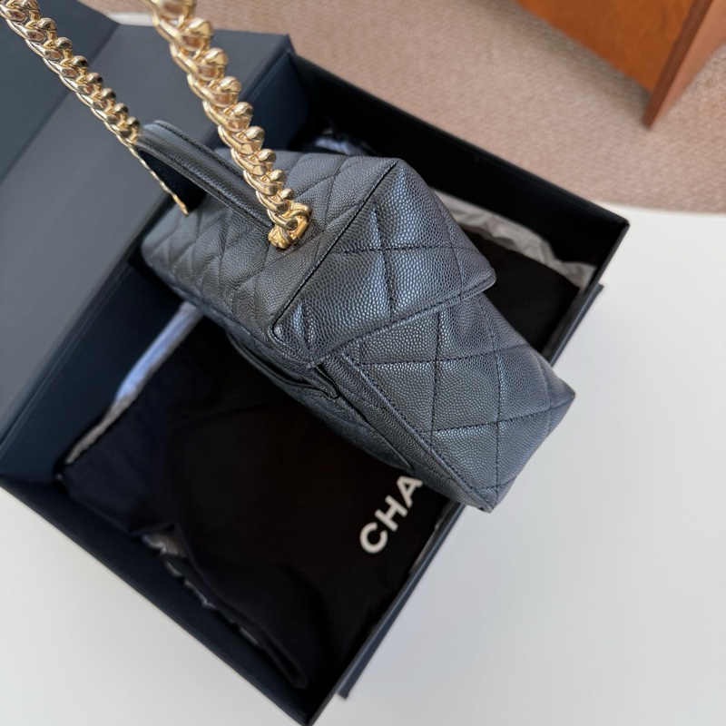 Chanel黑金翻蓋牛奶盒子-5