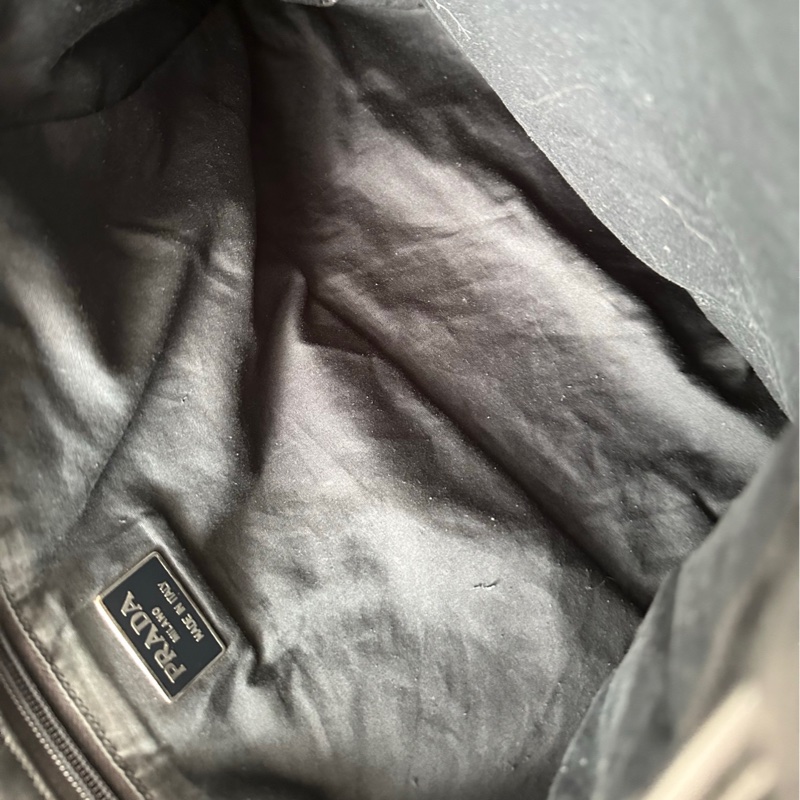 Prada黑色軟皮托特包-7