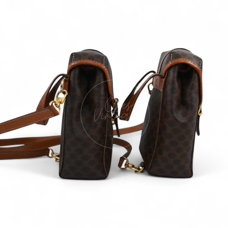 [Pre-owned] Celine Macadam Twins Backpack-1